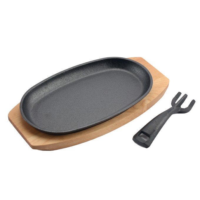 Pre-Seasoned Cast Iron Sizzling Plate