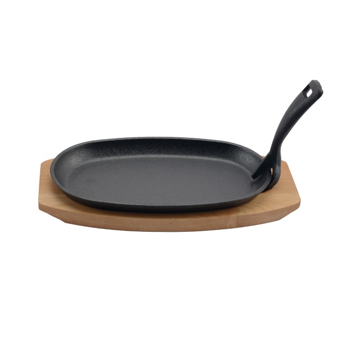 Pre-Seasoned Cast Iron Sizzling Plate
