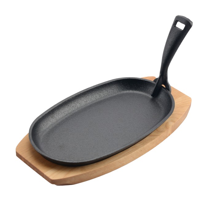 Pre-Seasoned Cast Iron Sizzling Plate