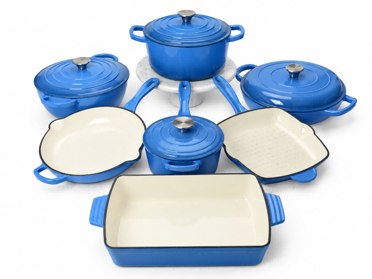Enameled Cast Iron Cookware Set