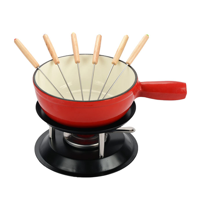 Enamel Fondue Pot