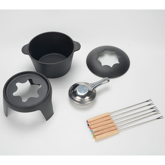 Cast Iron Fondue Pot