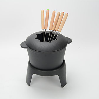 Cast Iron Fondue Pot