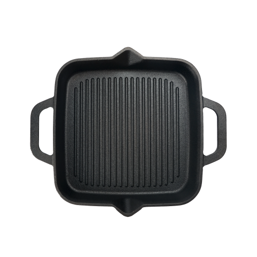 30cm Pre-Seasoned Cast Iron Square Grill Pan