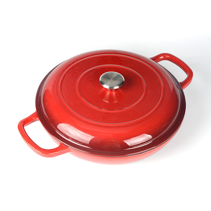 3 Quart Enameled Cast Iron Braiser