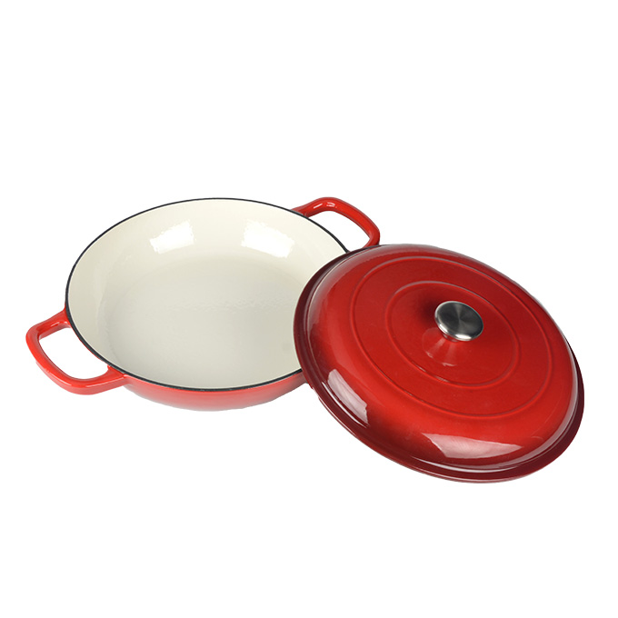 3 Quart Enameled Cast Iron Braiser