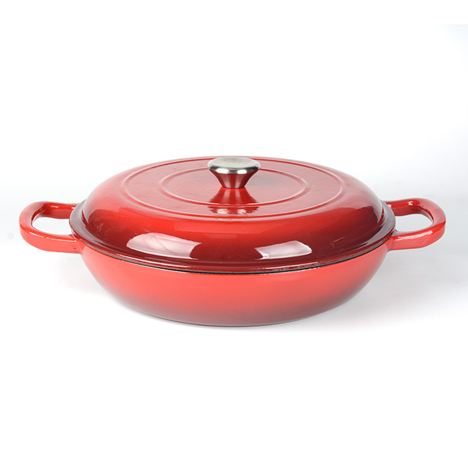 3 Quart Enameled Cast Iron Braiser