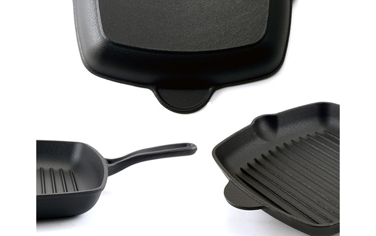 Non-stick frying pan cast iron skillet cookware set enamel cast iron frying pan