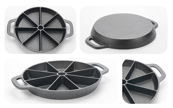 Pre-seasoned Cast Iron Wedge Pan