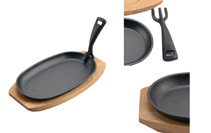 Pre-Seasoned Cast Iron Sizzling Plate