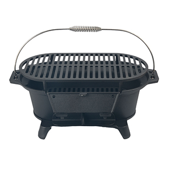 Portable Cast Iron Hibachi Charcoal Grill