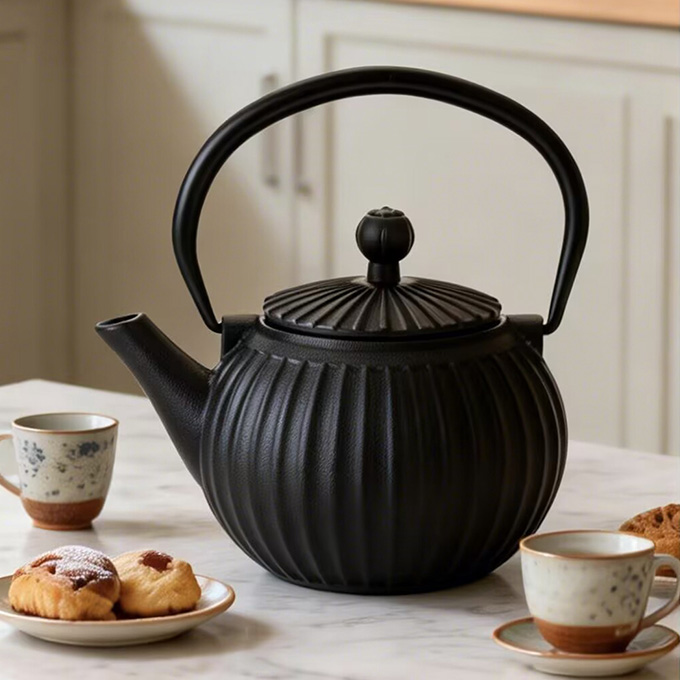 Cast Iron Tea Kettle Pot with Infuser Japanese Tetsubin