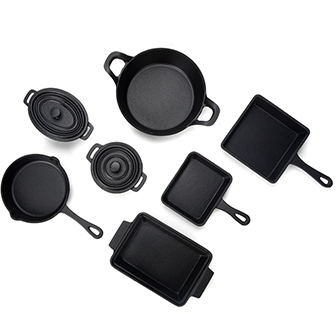 Mini Cast Iron Sizzling Plate Set