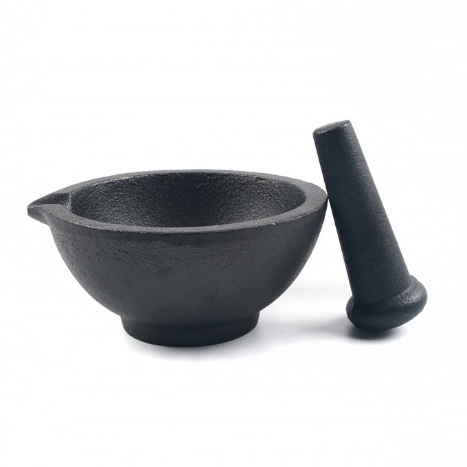 6 Inch Cast Iron Mortar and Pestle Tool Set