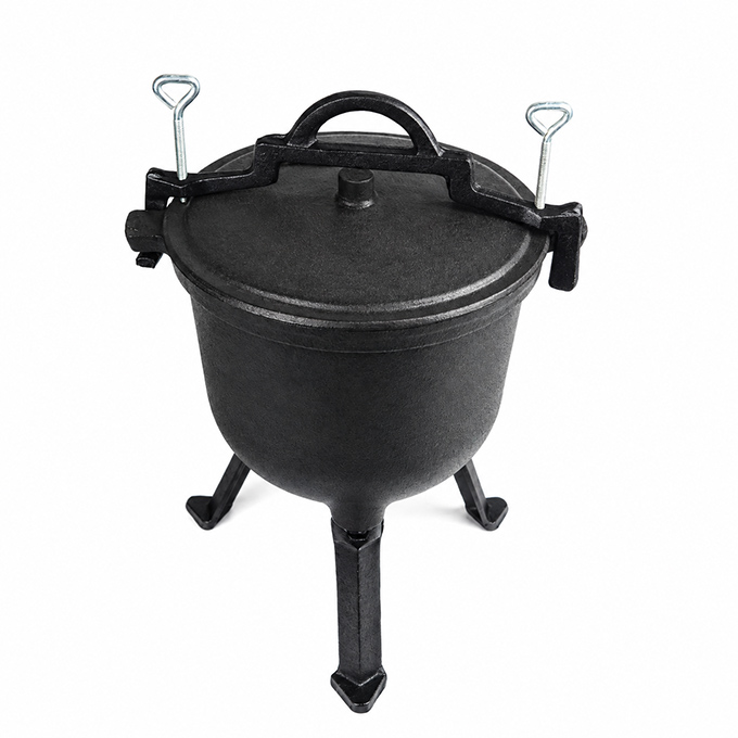 Camping Cast Iron Pressure Cooker