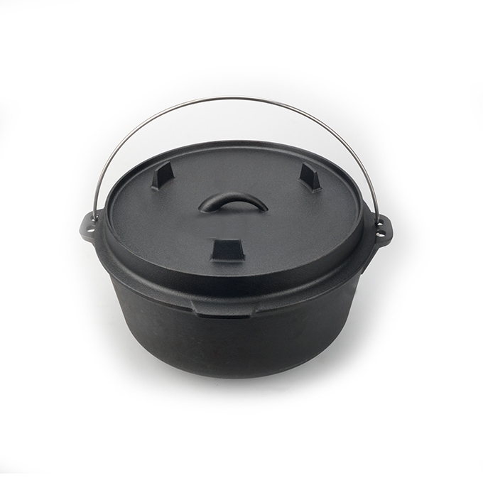 Camping Dutch Oven with Bail Handle