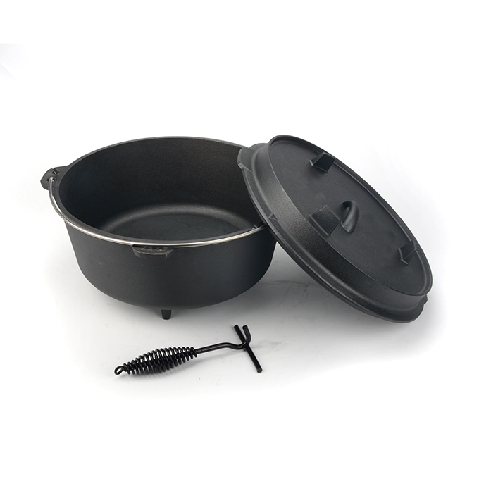 Camping Dutch Oven with Bail Handle