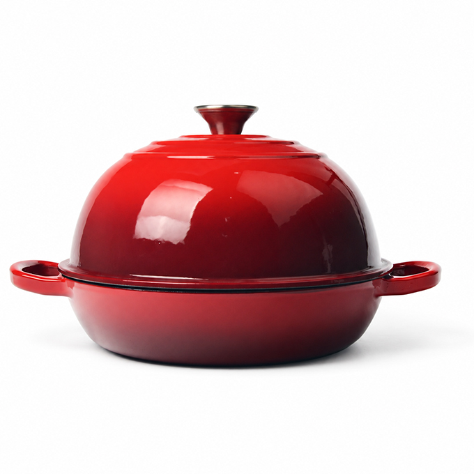 Enamel Cast Iron Bread Pan Customizable Colors
