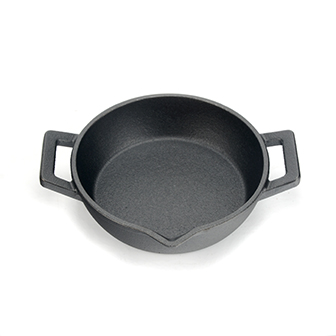 Mini Round Cast Iron Pan with Dual Handles