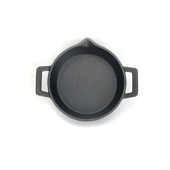 Mini Round Cast Iron Pan with Dual Handles