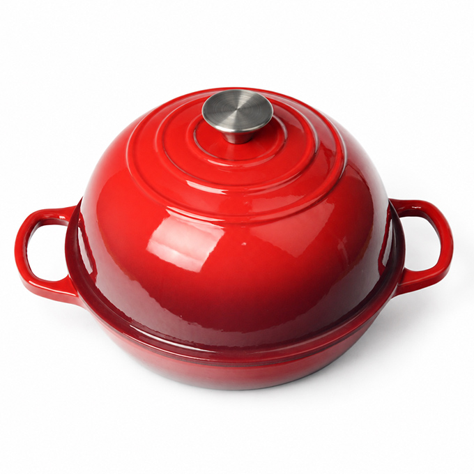 Enamel Cast Iron Bread Pan Customizable Colors