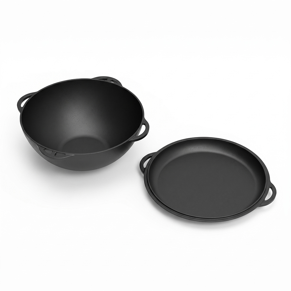 Cast Iron Bread Pan with 4 Loop Handles