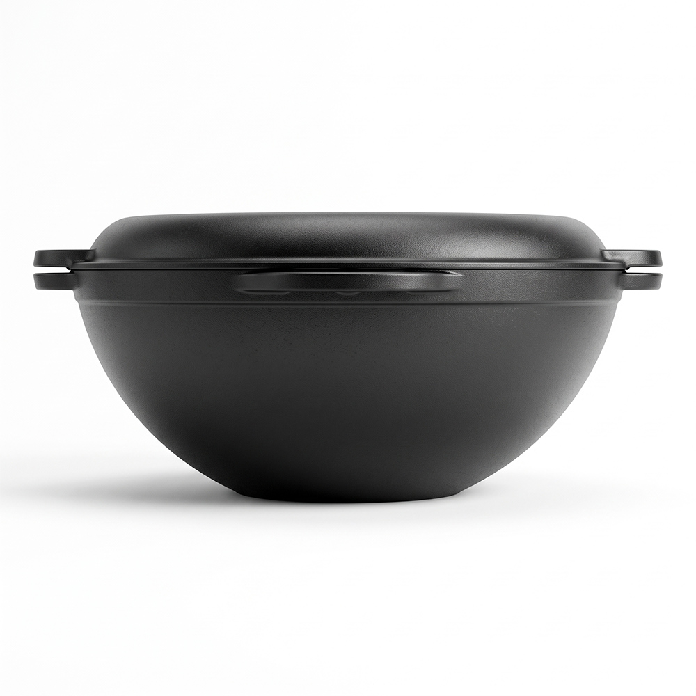Cast Iron Bread Pan with 4 Loop Handles