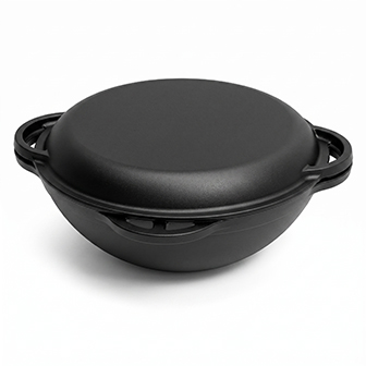 Cast Iron Bread Pan with 4 Loop Handles