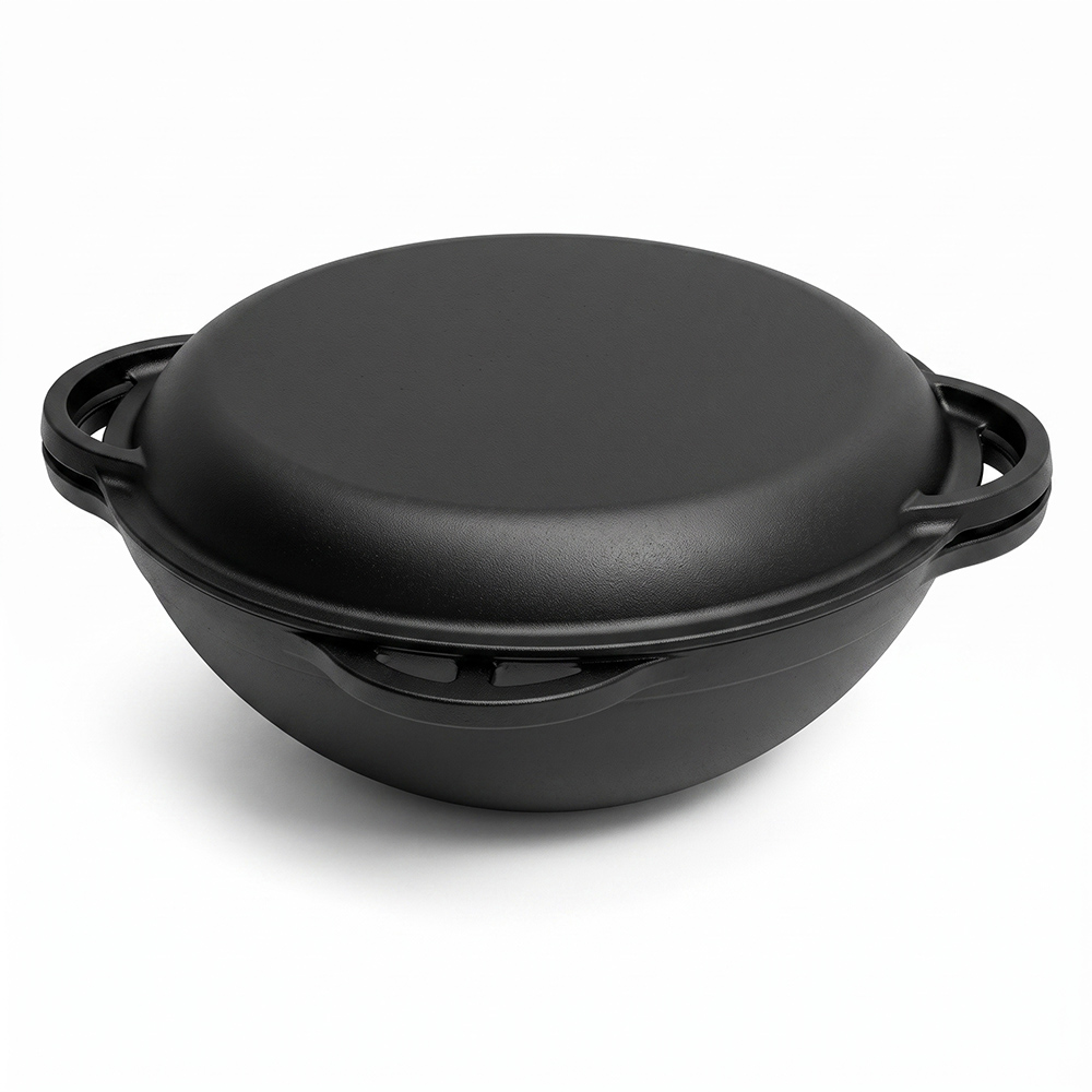 Cast Iron Bread Pan with 4 Loop Handles