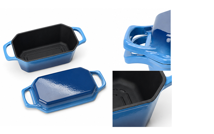 Hexagon Enameled Cast Iron Bread Pan
