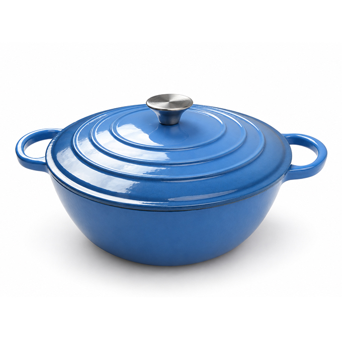 Cast Iron Enamel Mummy pot