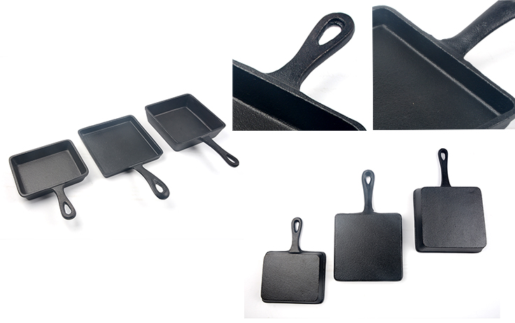 3-Piece Mini Cast Iron Skillet Set