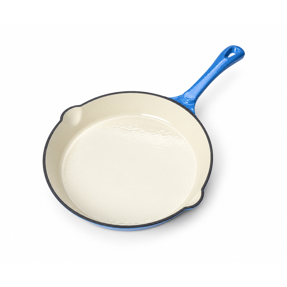 24.7cm Cast Iron Enameled Round Skillet
